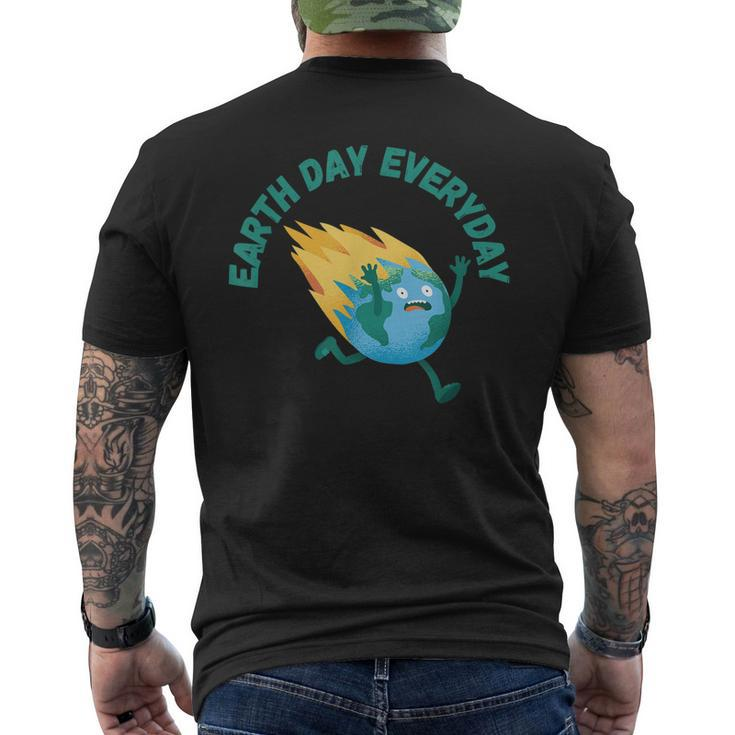 Earth Day Is Everyday - Rethink Earth Day 2023 Activism Men's Back Print T-shirt