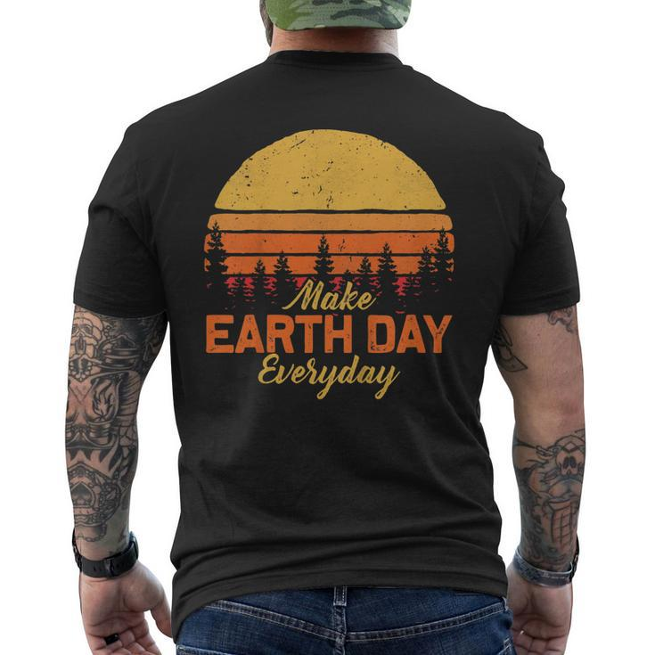 Make Earthday Everyday T Shirt Earth Day Shirt 2019 Men's Back Print T-shirt