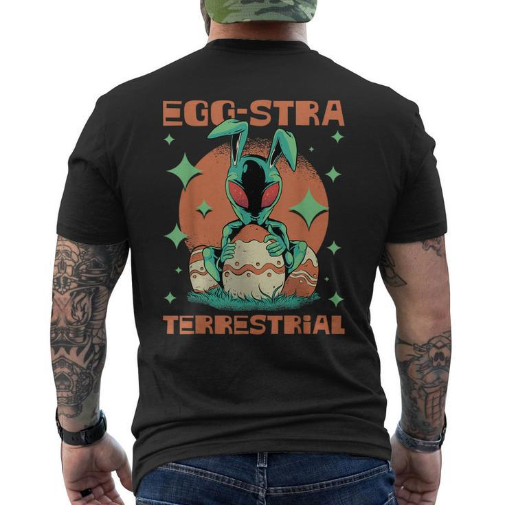 Easter Alien Egg Stra Terrestrial Men's Back Print T-shirt