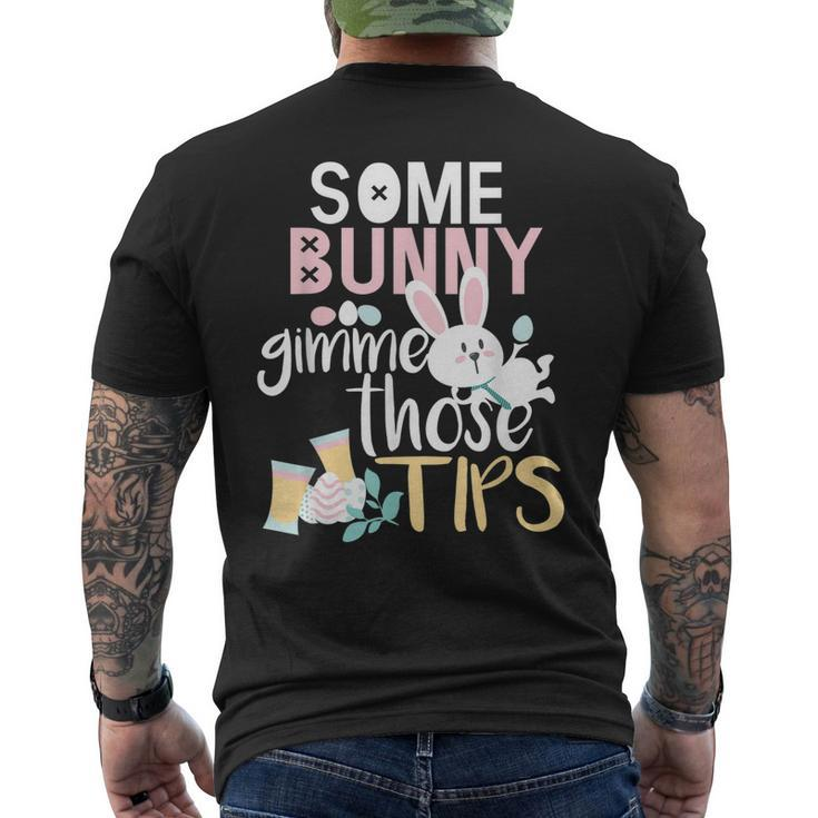 Easter Bartender Waiter Server Waitress Men's Back Print T-shirt