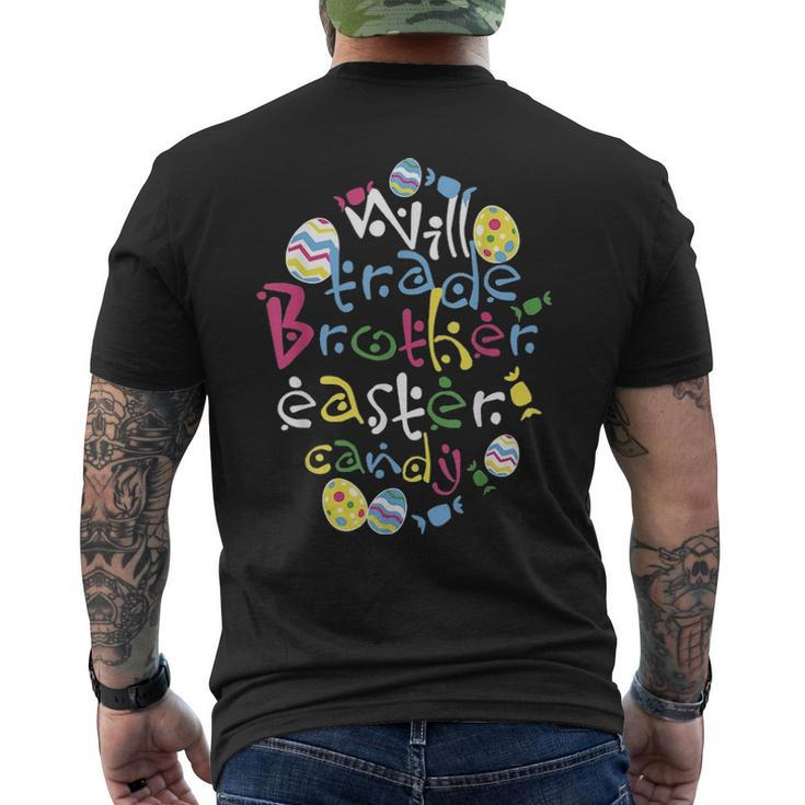 Easter Brother Egg Hunting Rabbit Party Men's T-shirt Back Print