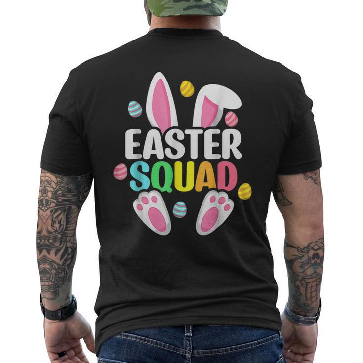 Easter Squad Family Matching Easter Day Bunny Egg Hunt Group Men's Back Print T-shirt