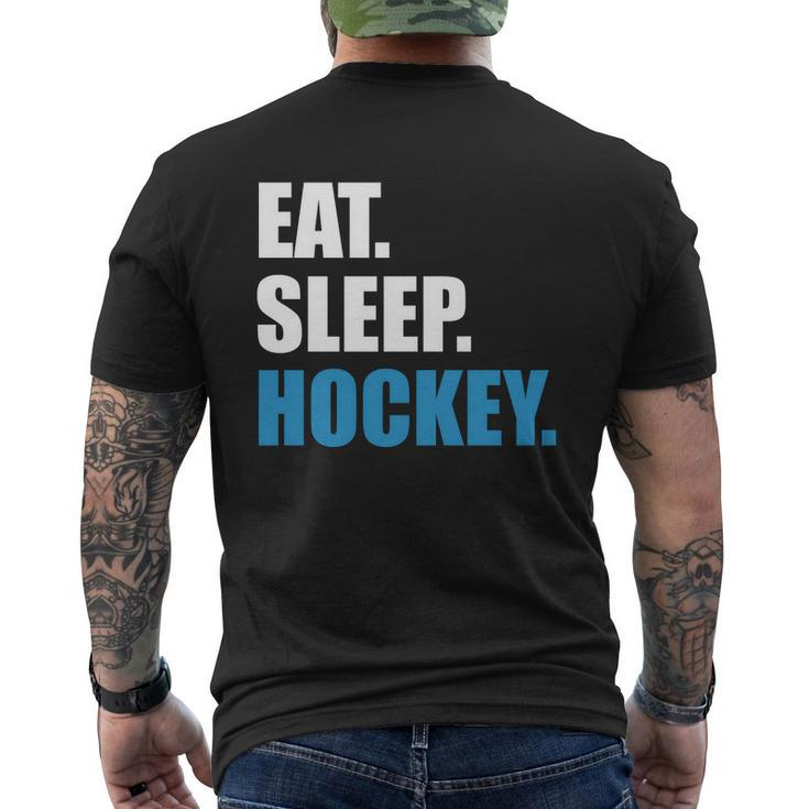Eat Sleep Hockey V2 Men's T-shirt Back Print