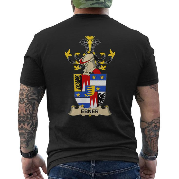Ebner Coat Of Arms Family Crest Mens Back Print T-shirt