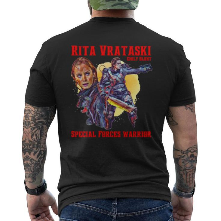 Edge Of Tomorrow Rita Vrataski Men's Back Print T-shirt