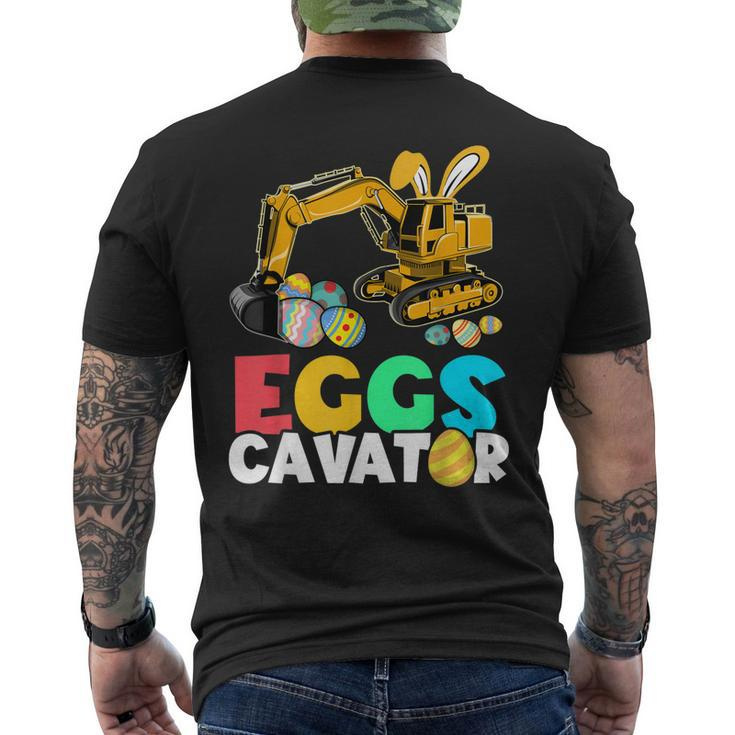 Eggscavator Happy Easter Excavator Hunting Egg Boys Men's Back Print T-shirt