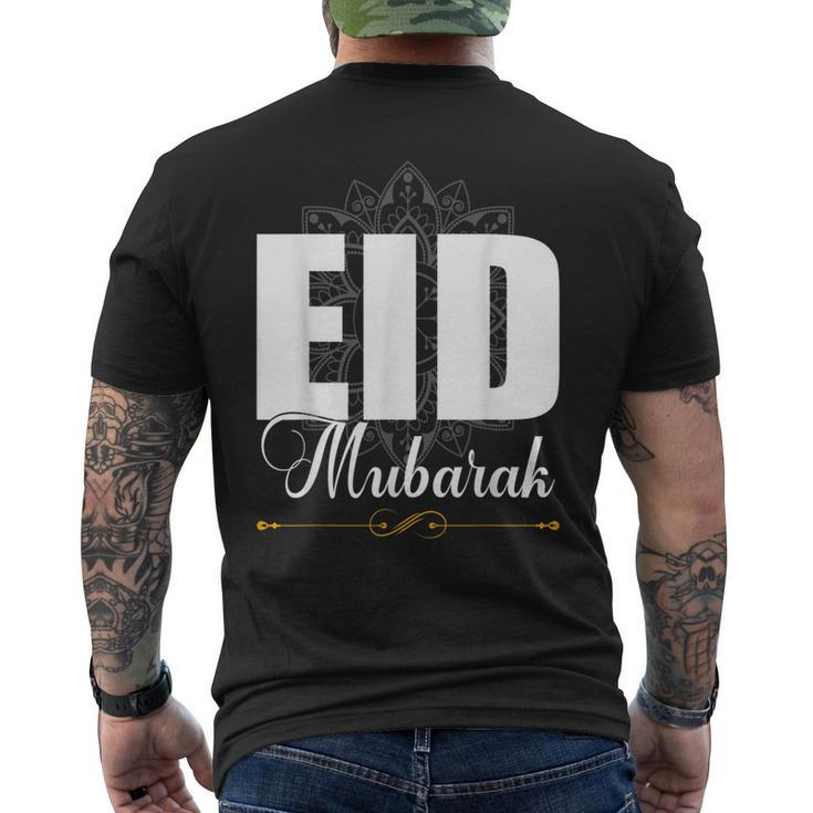 Eid Mubarak Ramadan Kareem Fasting Eid Fitr Men's Back Print T-shirt