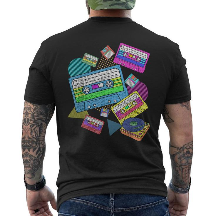 Eighties Theme Party Retro 80S Music Cassette 80S Men's Back Print T-shirt