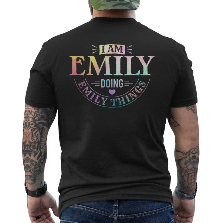 I Am Emily Doing Emily Things - Humorous Quotes Men's T-shirt Back Print