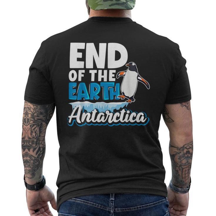 End Of The Earth Ice Expedition Adventure Antarctica Men's Back Print T-shirt