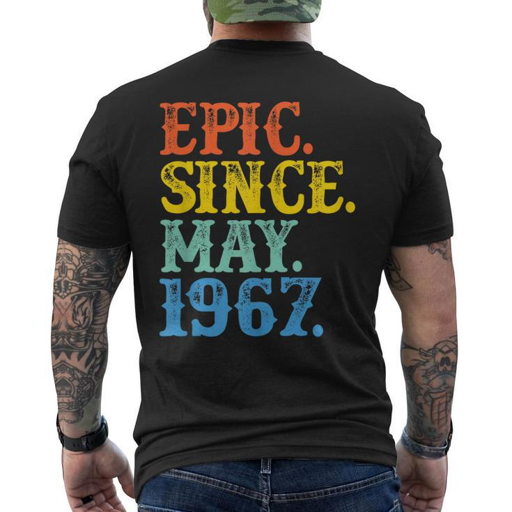 Epic Since May 1967 Birth Year Classic Legendary Original Men's Back Print T-shirt