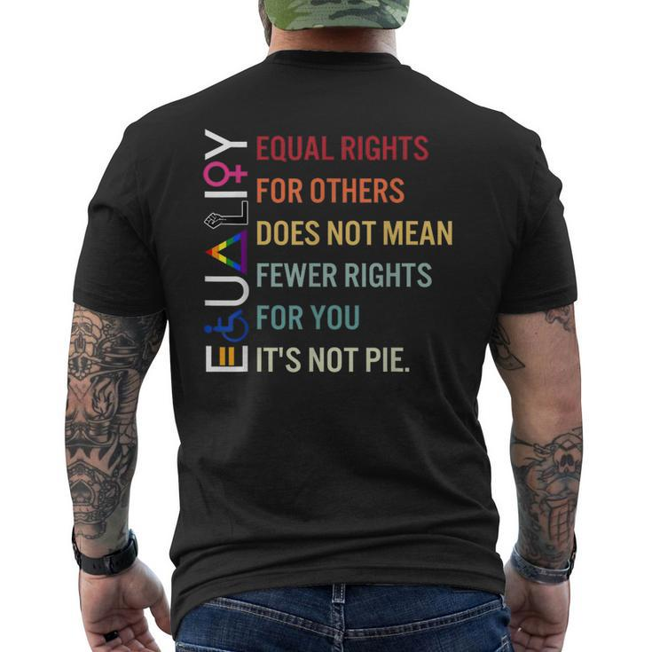 Equal Rights For Others Does Not Mean Fewer Rights For You Men's Back Print T-shirt