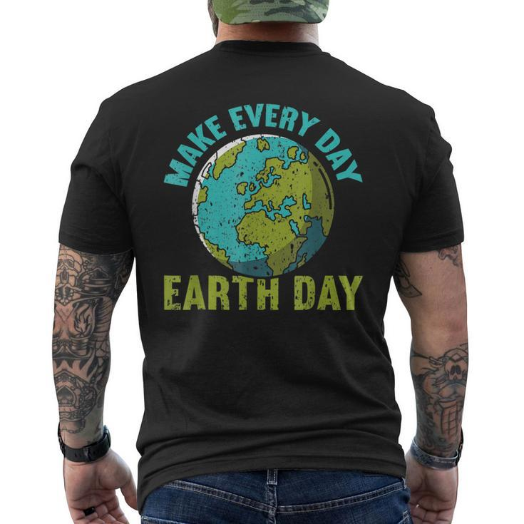 Every Day Earth Day _ Climate Change Ns Earth Day Men's Back Print T-shirt