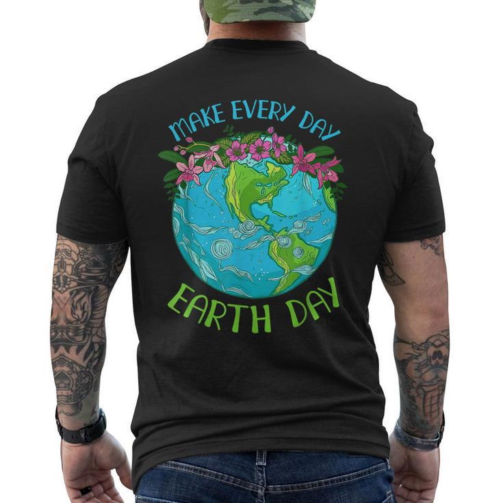 Make Everyday Earthday Earth Day For 2023 Men's Back Print T-shirt