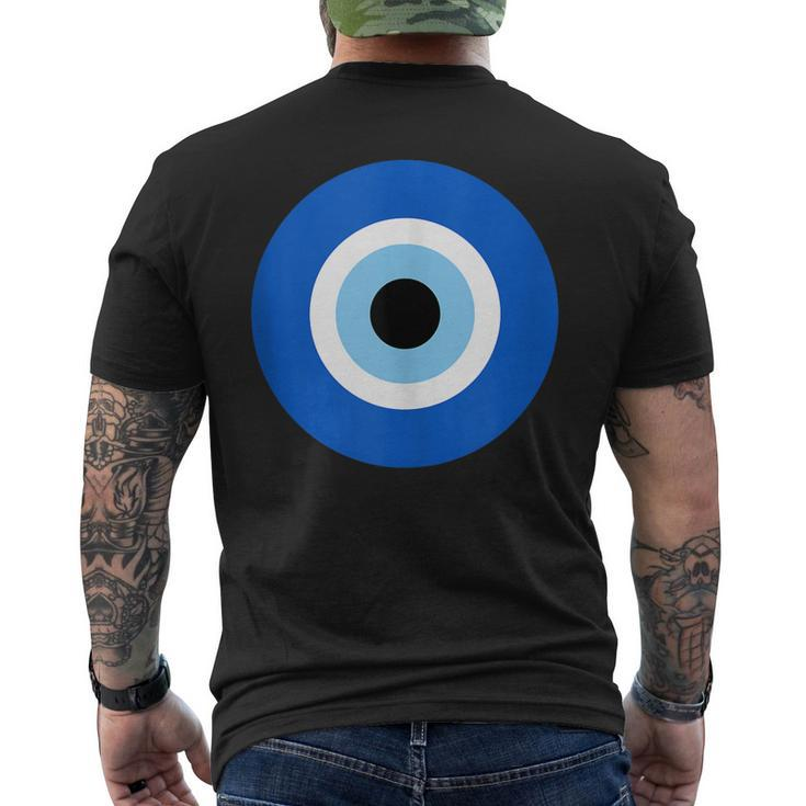 Evil Eye Hamsa Greek Good Luck Protection Design  Mens Back Print T-shirt