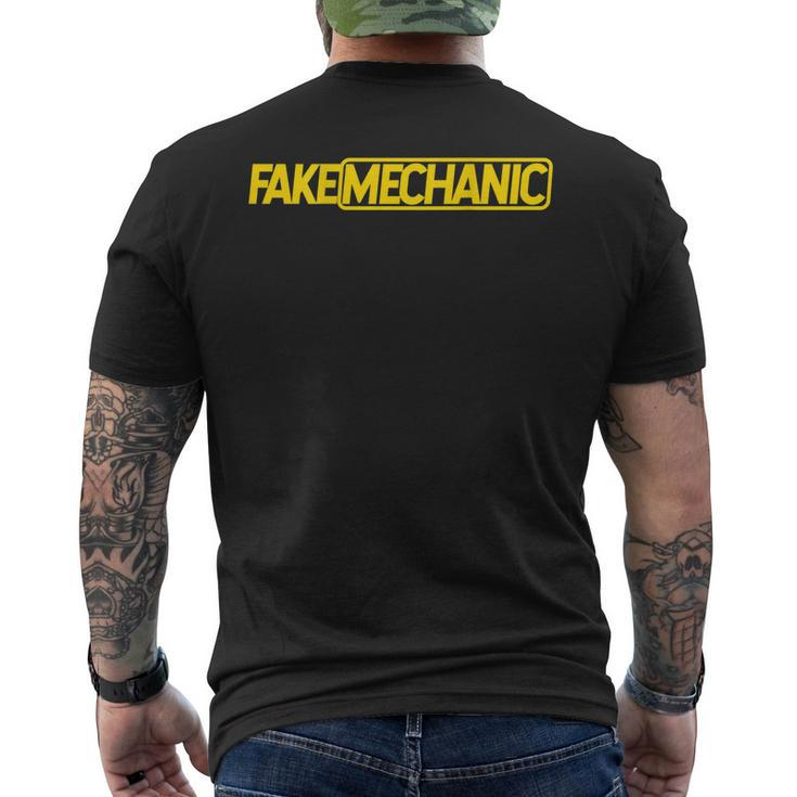 Fake Mechanic Mens Back Print T-shirt