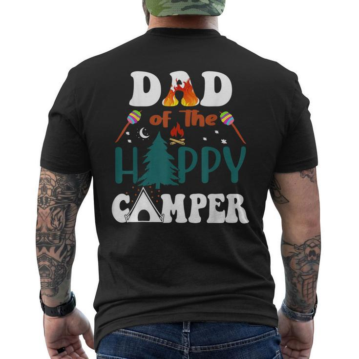 Family Camping Trip Dad Of The Happy Camper Mens Back Print T-shirt
