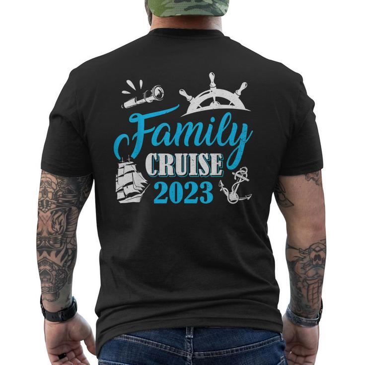 Family Cruise 2023 Cruise Boat Trip Family Matching 2023 Men's Back Print T-shirt