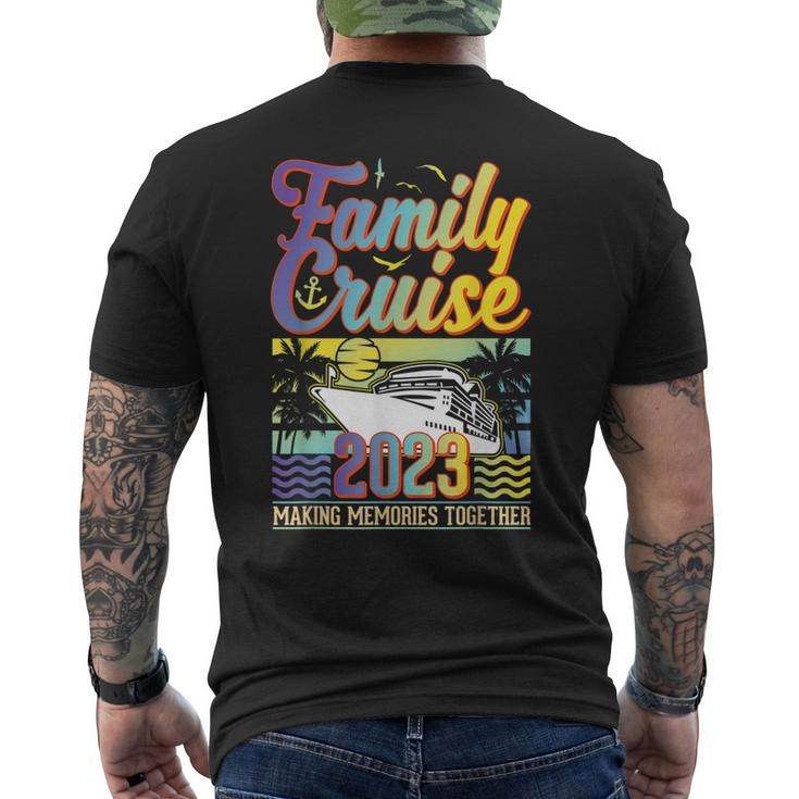 Family Cruise 2023 Cruising Ship Summer Vacation Travel Men's Back Print T-shirt