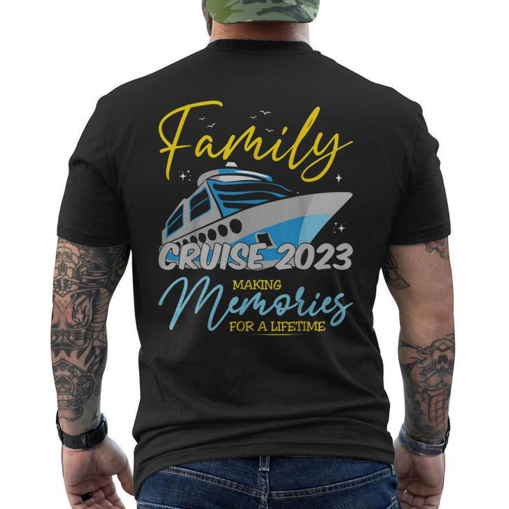 Family Cruise 2023 Matching Cruising Family Vacation Men's Back Print T-shirt