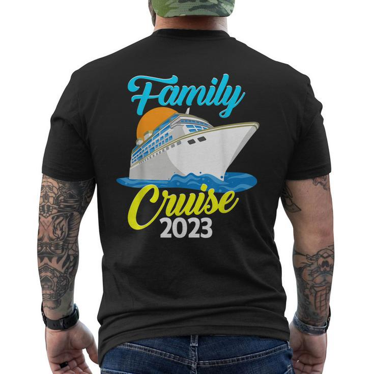 Family Cruise 2023 Matching Vacation Cruising Group Photo Men's Back Print T-shirt