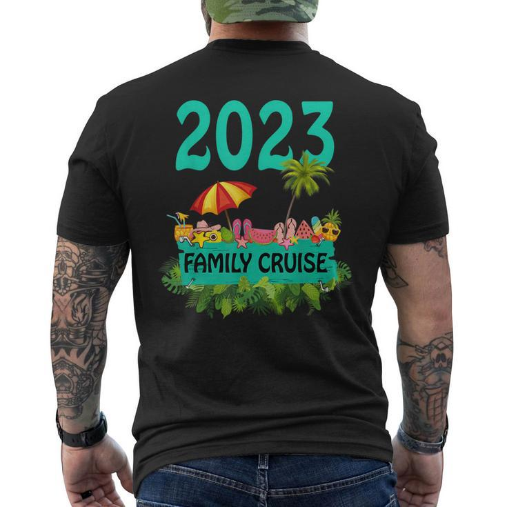 Family Cruise 2023 V2 Men's T-shirt Back Print - Thegiftio