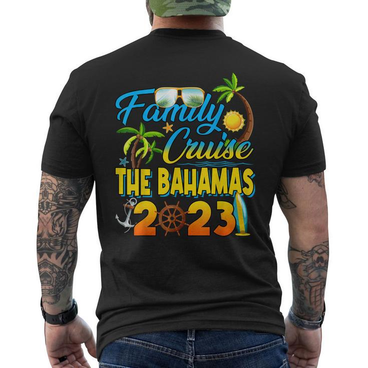 Family Cruise The Bahamas 2023 Summer Matching Vacation Men's Back Print T-shirt