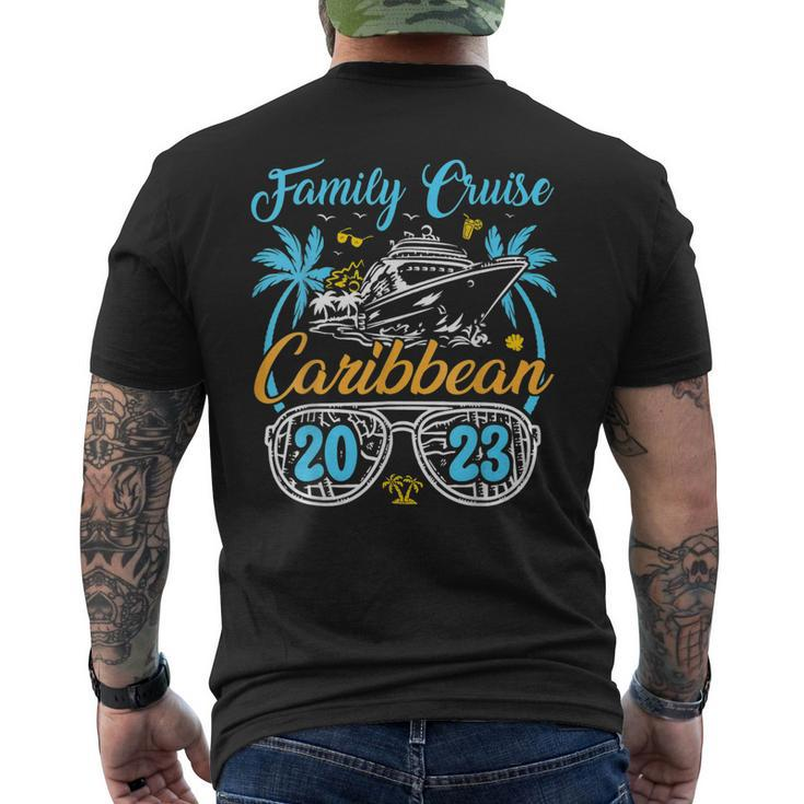 Family Cruise Caribbean 2023 Summer Matching Vacation 2023  Men's Crewneck Short Sleeve Back Print T-shirt