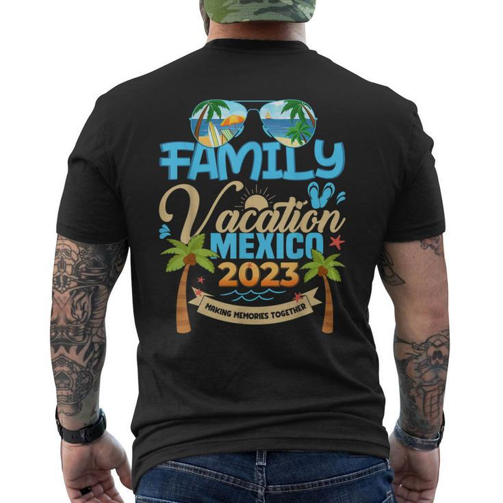 Family Cruise Mexico 2023 Summer Matching Vacation 2023 Men's Back Print T-shirt