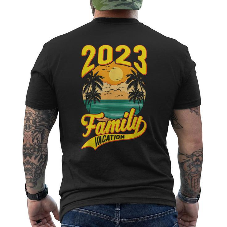 Family Vacation 2023 Cruising Cruise Ship Summer Travel Men's Back Print T-shirt