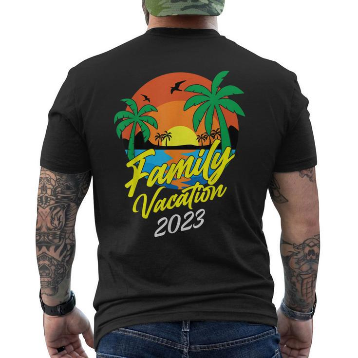 Family Vacation 2023 Matching Party Trip Making Memories Men's Back Print T-shirt