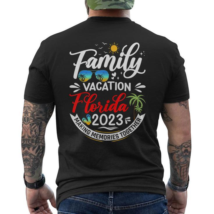 Family Vacation Florida 2023 Beach Summer Vacation 2023 Men's Back Print T-shirt