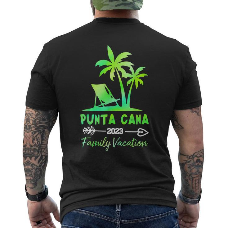Family Vacation Punta Cana 2023 Family Matching Men's Back Print T-shirt