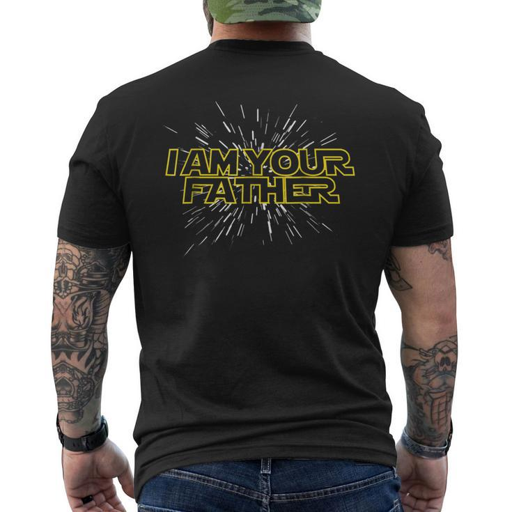 Mens I Am Your Father - Happy Fathers Day Men's Back Print T-shirt