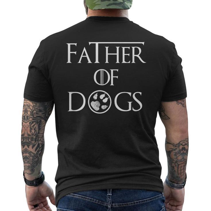 Father Of Dogs  Best Gift For Dog Lovers Dad Gift For Mens Men's Crewneck Short Sleeve Back Print T-shirt