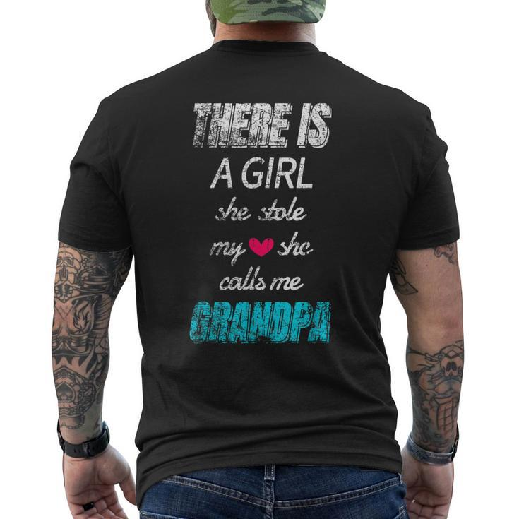 Fathers Day Grand Daddy Grand Daughter Mens Back Print T-shirt