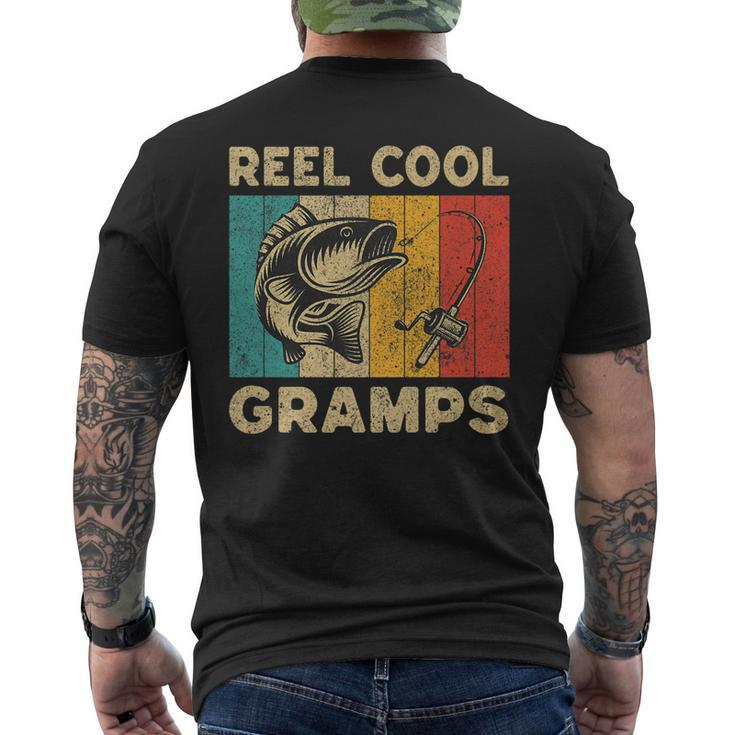 Fathers Day Present Fishing Reel Cool Gramps Men's T-shirt Back Print