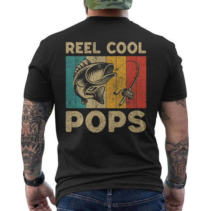 Fathers Day Present Fishing Reel Cool Pops Men's T-shirt Back Print