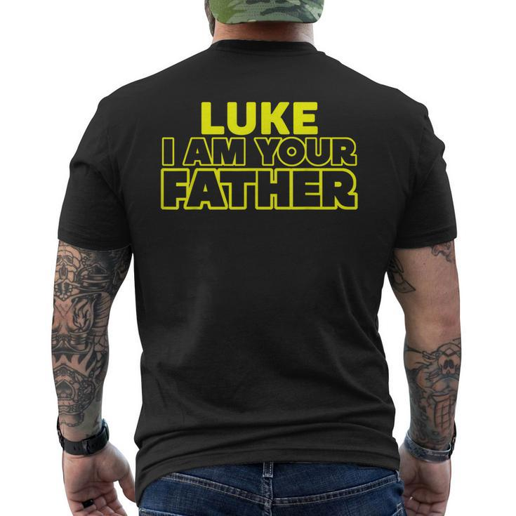 Fathers Day T Luke I Am Your Father Men's Back Print T-shirt