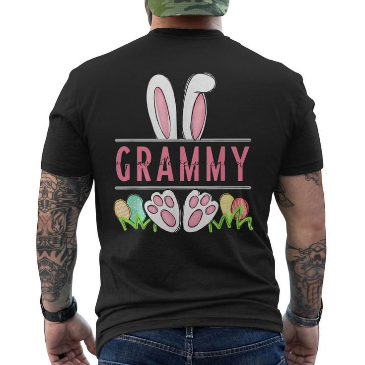 My Favorite Bunny Call Me Grammy Cute Bunny Easter Men's Back Print T-shirt