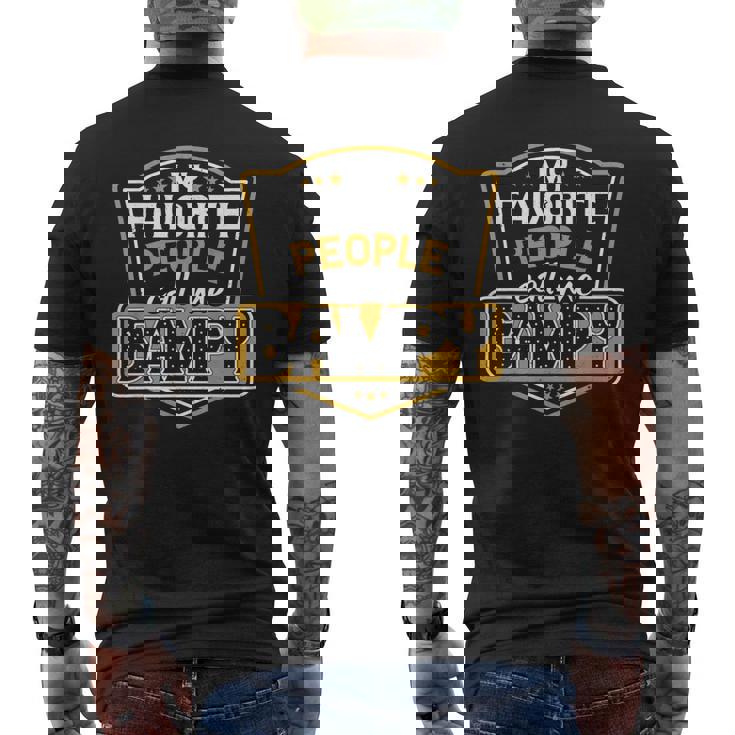 My Favorite People Call Me Bampy Christmas Grandpa Men's Back Print T-shirt