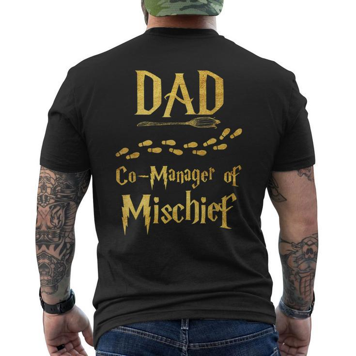 Fbmagical Dad Manager Of Mischief Birthday Family Matching Mens Back Print T-shirt
