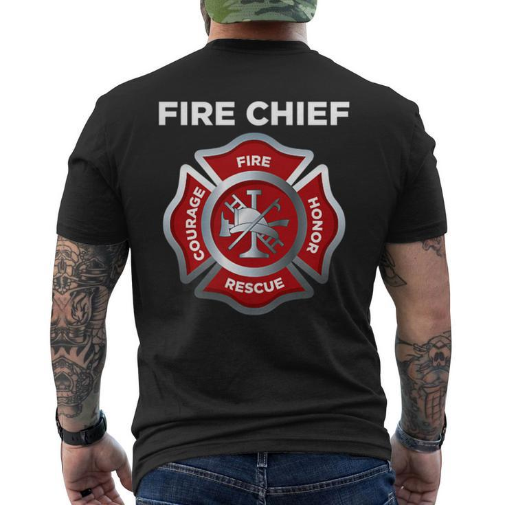 Firefighter Firefighting Fireman Fire Chief Men's T-shirt Back Print