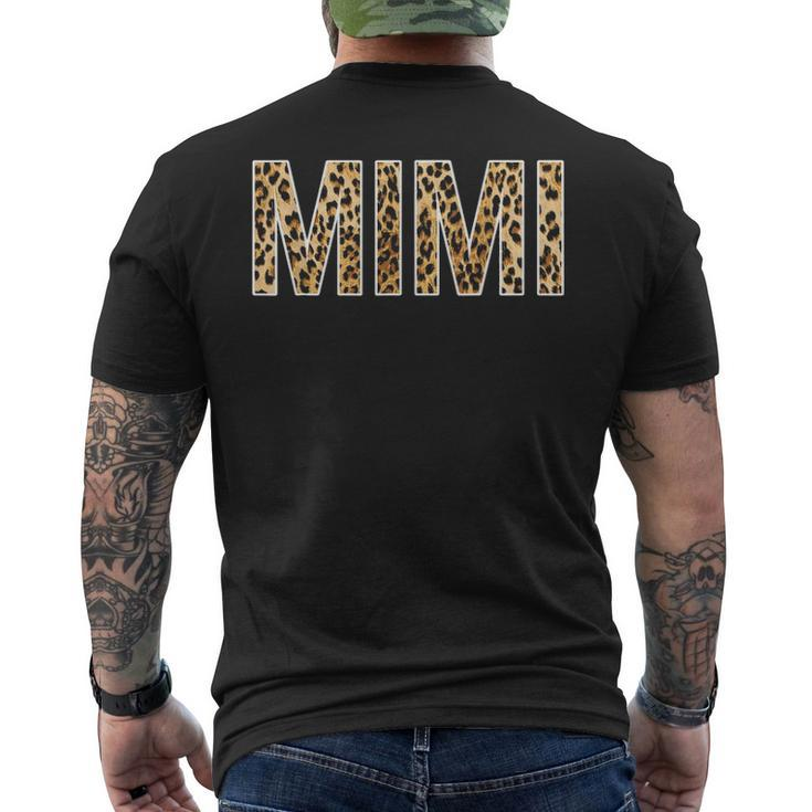 First Name Mimi Cheetah Art Men's T-shirt Back Print