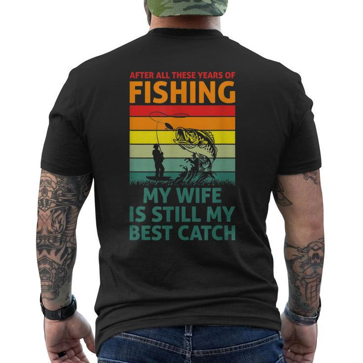 Fishing Lover Fisherman Best Fisher Ever Fish Catcher Mens Back Print T-shirt
