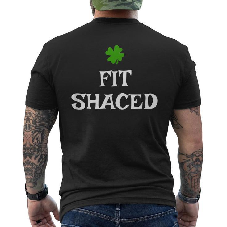 Fit-Shaced St Patricks Day Drinking Men's Back Print T-shirt