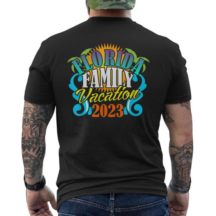 Florida Matching Family Beach Trip Vacation Group 2023 Men's Back Print T-shirt