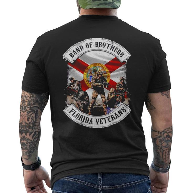Florida Veterans Wwii Soldiers Band Of Brothers Men's Back Print T-shirt