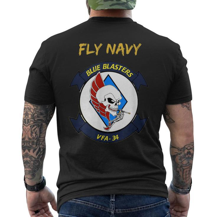 Fly Navy Vfa34AviationMilitary Gift For Mens Mens Back Print T-shirt