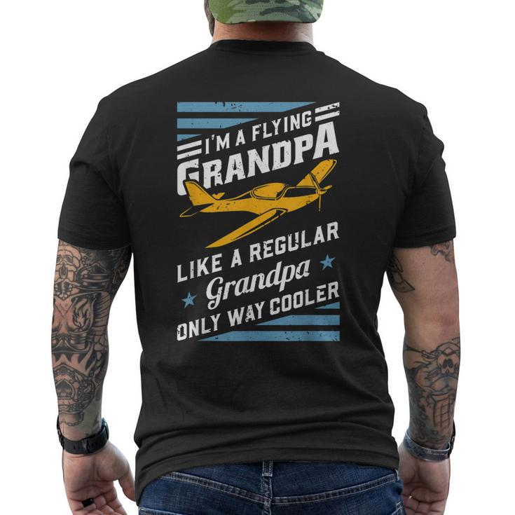 Im A Flying Grandpa Like A Regular Only Way Cooler Men's Back Print T-shirt